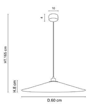 MARKET SET Sonia Laudet závesné Ø 60 cm kari