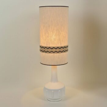 MARKET SET Stojacia lampa Jimmy, výška 121 cm keramika, vzorovaný lem