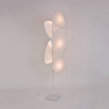 MARKET SET Stojacia lampa Paraván, papier, biela, výška 179 cm