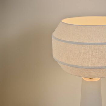 MARKET SET Stolová lampa Cosiness, 85 cm, biela, kov/textil