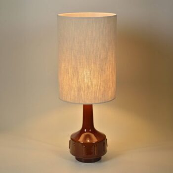 MARKET SET Stolová lampa Jimmy, hnedá/béžová, výška 83 cm
