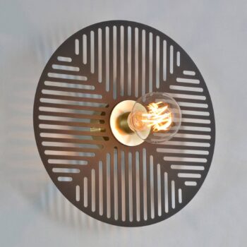 MARKET SET Waterlily nástenné svietidlo, čierna