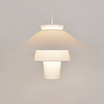 MARKET SET Závesné svetlo Ruche, Ø 58 cm, biele