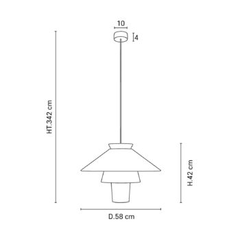 MARKET SET Závesné svetlo Ruche, Ø 58 cm, biele