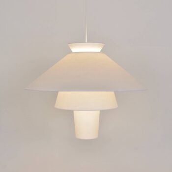 MARKET SET Závesné svetlo Ruche, Ø 78 cm, biele