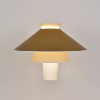 MARKET SET Závesné svetlo Ruche, Ø 78 cm, okrová farba