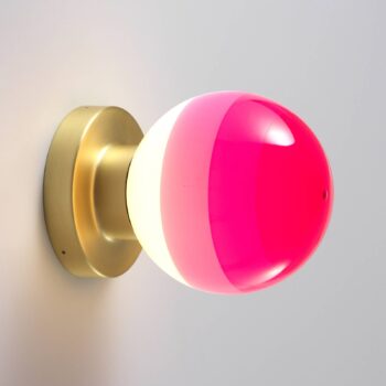 MARSET Dipping Light A2 LED svetlo ružová/mosadz