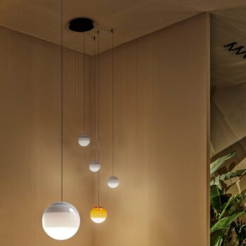 MARSET Dipping Light LED závesná lampa Ø 13 cm biela