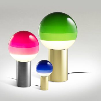 MARSET Dipping Light stolová lampa modrá/mosadz
