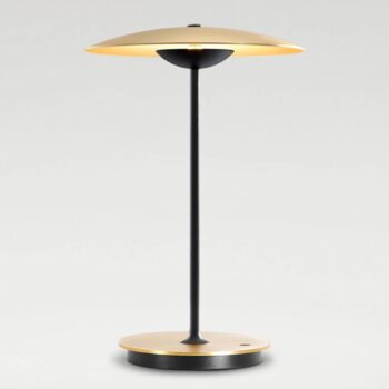 MARSET Ginger LED dobíjacia stolová lampa hliník, mosadz