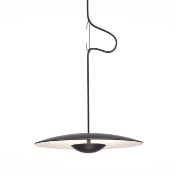 MARSET Ginger LED závesné svietidlo triac Ø32cm wenge/biela
