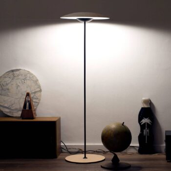 MARSET Ginger P LED stmievateľná stojacia lampa dub/biela