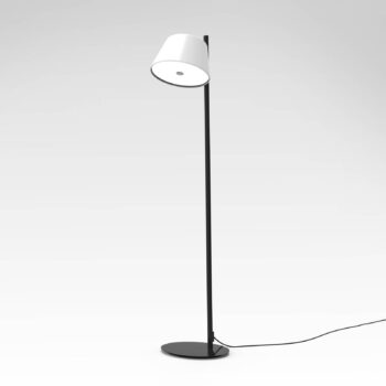 MARSET Tam Tam stojacia lampa, 1-pl., matná, biela