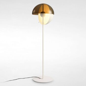MARSET Theia P stojacia LED lampa 116,4 cm biela