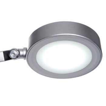 MAULgrace Stolová LED lampa, strieborná farba, 37 cm, stmievateľné, CCT