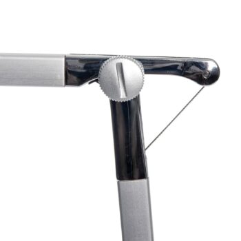 MAULgrace Stolová LED lampa, strieborná farba, 37 cm, stmievateľné, CCT