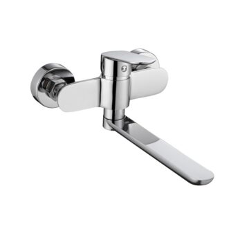 MEREO Mereo Drezová nástenná batéria, Viana, 150 mm, s ramienkom plochým rovným 200 mm, chróm CBE30201