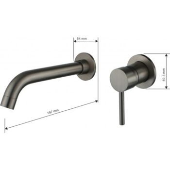MEXEN - Alma panvica skryté grafit - 75015-66 75015-66