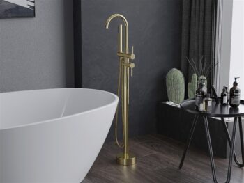MEXEN - Alma stojaca vaňová batéria gold 75033-50
