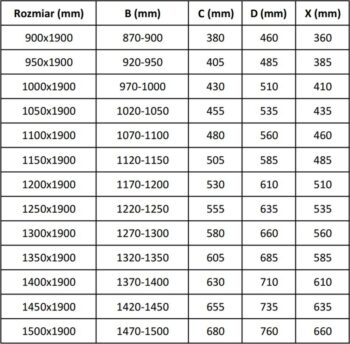 MEXEN - Apia posuvné sprchové dvere 125, transparent, čierna 845-125-000-70-00