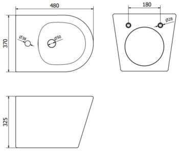 MEXEN - Bidet Rico závesné, biela 35724800