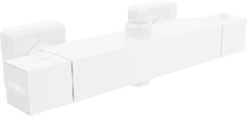 MEXEN - CUBE termostatická sprchová batéria 3/4 "+ 1/2", biela 77250-20