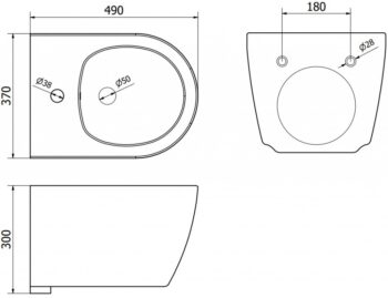 MEXEN - Carmen bidet závesný, biela 35884900
