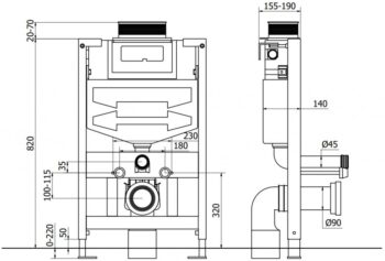 MEXEN - FenixXS-U rack omietku WC 60850