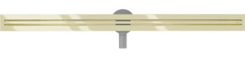 MEXEN - Flat 360 Slim žľab otočný 120 cm zlato 1541120