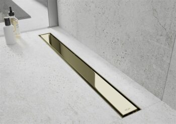 MEXEN - Flat M13 odtokový žľab 2v1 150, zlatý 1510150