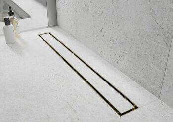 MEXEN - Flat M13 odtokový žľab 2v1 150, zlatý 1510150