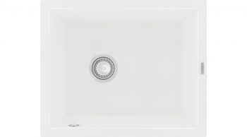 MEXEN MEXEN - Pedro granitový drez 1 560x460 mm, biela 6508561000-20