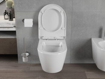 MEXEN - Rico Závesná WC misa vrátane sedátka s slow-tvrdý, biela 30478000