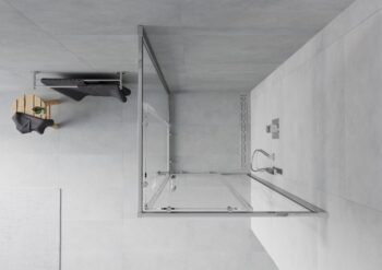 MEXEN - Rio sprchovací kút štvorcový 70x70, transparent, chróm 860-070-070-01-00