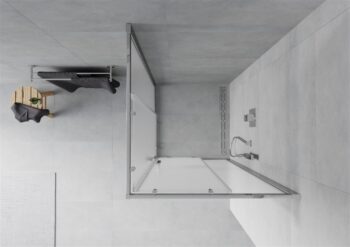 MEXEN - Rio sprchovací kút štvorec 80x80, mráz, chróm 860-080-080-01-30