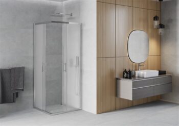 MEXEN - Rio sprchovací kút štvorec 90x90, mráz, chróm 860-090-090-01-30
