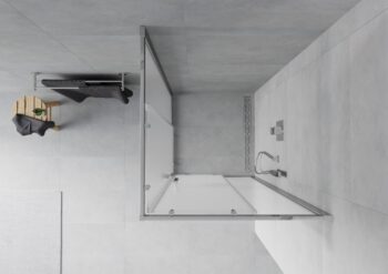 MEXEN - Rio sprchovací kút štvorec 90x90, mráz, chróm 860-090-090-01-30