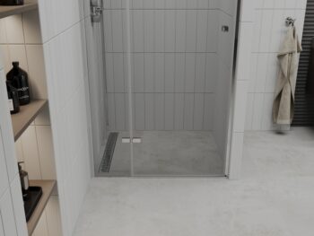 MEXEN - Roma Sprchové dvere Swing 105, transparent, chróm sa stenovým profilom 854-105-000-01-00