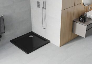 MEXEN - Sprchová vanička štvorec 90x90, čierna 40709090