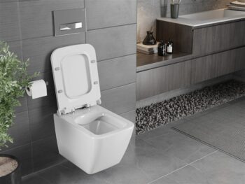 MEXEN - Vega Závesná WC misa vrátane sedátka s slow-slim, duroplast, biela 30654000