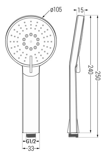 MEXEN/S - Alfa R40 Set umývadlové a vaňové batérie s príslušenstvom, chróm 745703R40-00