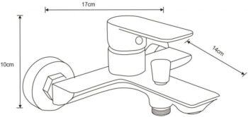 MEXEN/S - Alfa R62 Set umývadlové a vaňové batérie s príslušenstvom, chróm 745703R62-00