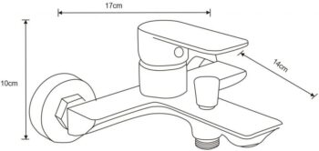 MEXEN/S - Alfa R62 Set umývadlové a vaňové batérie s príslušenstvom, chróm 745713R62-00
