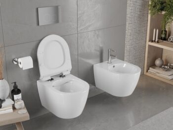 MEXEN/S - Carmen Závesná WC misa vrátane sedátka s slow-slim, duroplast, biela 30880100