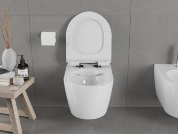 MEXEN/S - Carmen Závesná WC misa vrátane sedátka s slow-slim, duroplast, biela 30880100