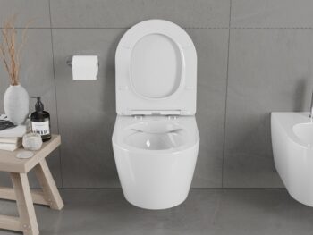 MEXEN/S - Carmen Závesná WC misa vrátane sedátka s slow-slim, duroplast, biela 30880400