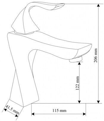 MEXEN/S - Estrella R02 Set umývadlové a vaňové batérie s príslušenstvom, chróm 72303R02-00