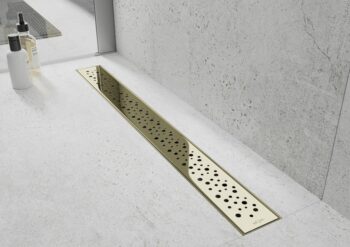 MEXEN/S - Flat M12 odtokový žľab 100 cm zlatý 1521100-15
