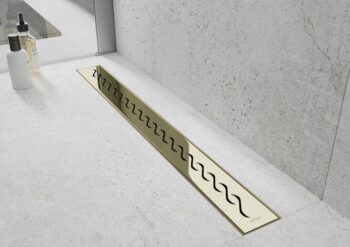 MEXEN/S - Flat M18 odtokový žľab 90 cm zlatý 1523090-15