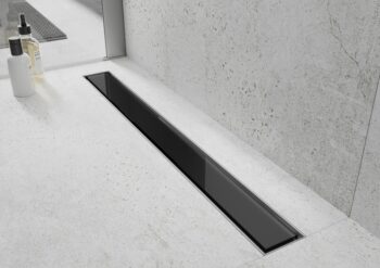 MEXEN/S - Flat MGB odtokový žľab 100 cm čierna sklo 1026100-15